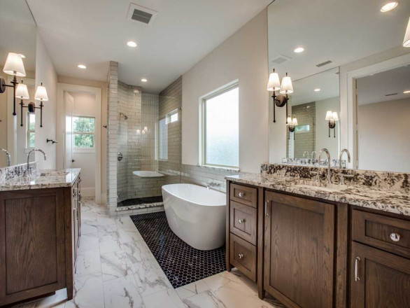 Custom home in Lakewood by custom home builder Desco Fine Homes.