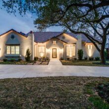 This custom built Mediterranean style home was built in the Preston Hollow Area of Dallas, TX 75230 by Desco Fine Homes.
