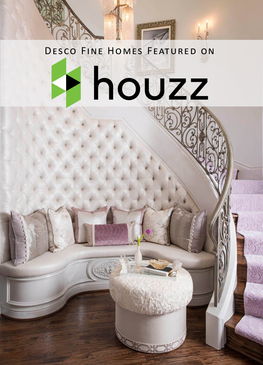 Desco Fine Homes' staircase was second most popular staircase photo on Houzz in 2016!