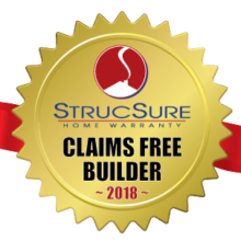 DESCO FINE HOMES AWARDED “STRUCSURE CLAIMS FREE BUILDER”