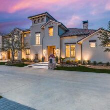 Custom Mediterranean Home on Bella Porta Place in Dallas by Desco Fine Homes.