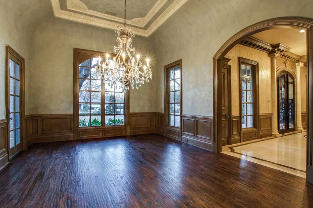 Remodel: stunning home makeover in Dallas by Desco Fine Homes creates an exquisite master closet and spa retreat in this Preston Hollow home.