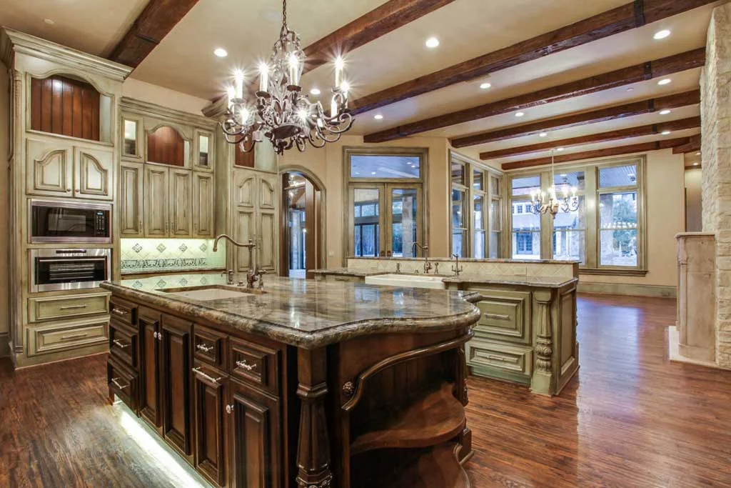 Remodel: stunning home makeover in Dallas by Desco Fine Homes creates an exquisite master closet and spa retreat in this Preston Hollow home.